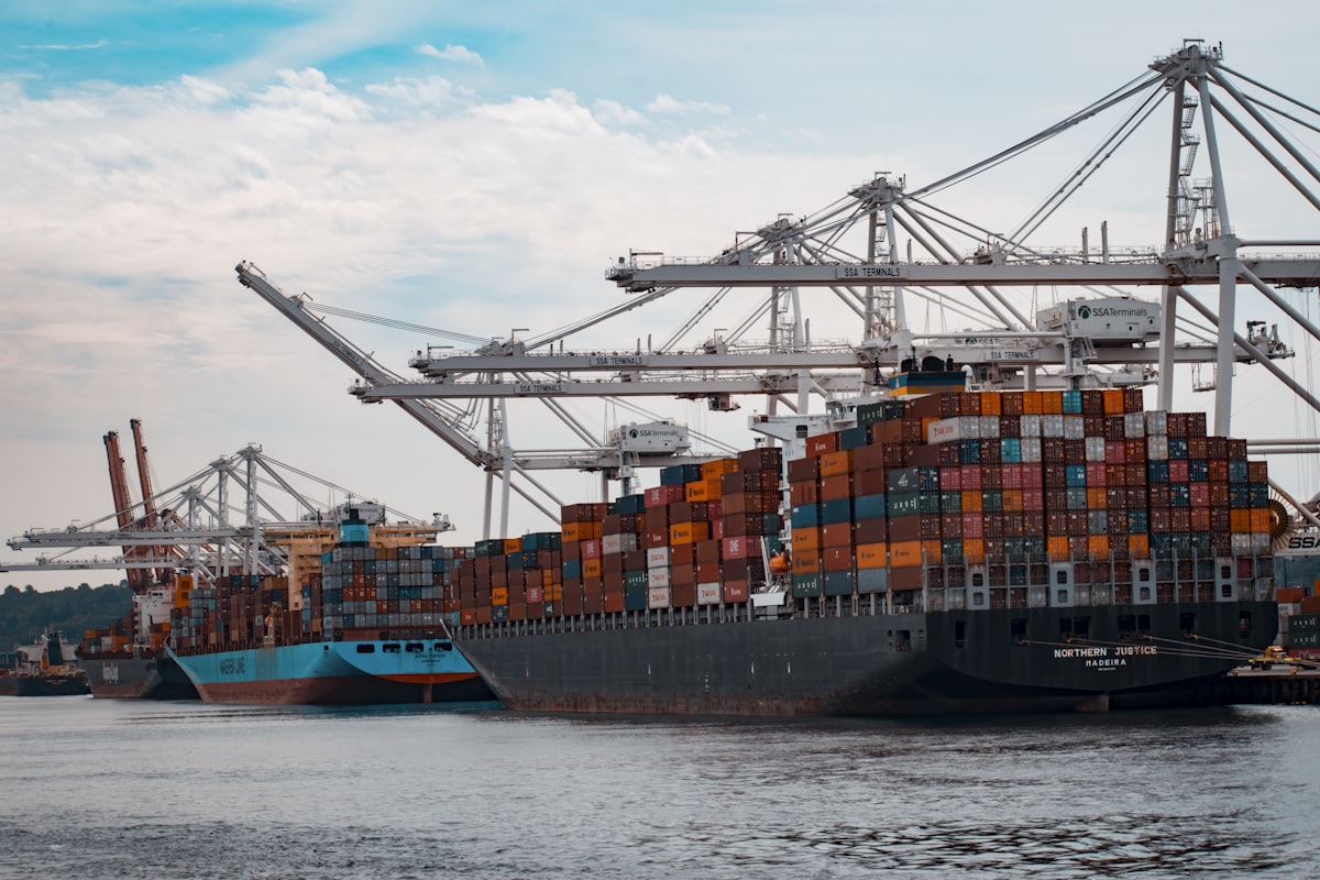 Containers au port